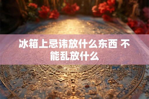 冰箱上忌讳放什么东西 不能乱放什么 冰箱上忌讳放什么东西 不能乱放什么