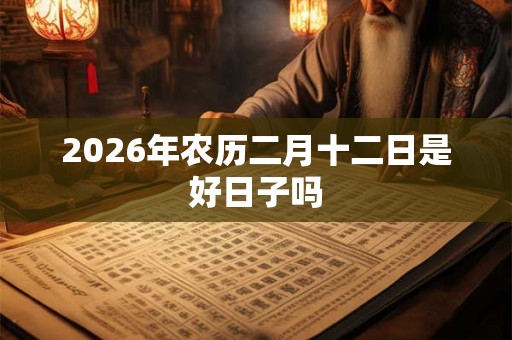 2026年农历二月十二日是好日子吗