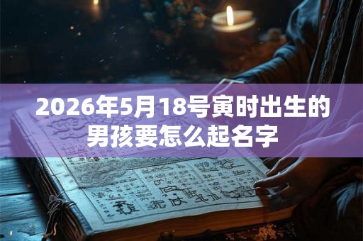 2026年5月18号寅时出生的男孩要怎么起名字 2026年5月18号寅时出生的男孩要怎么起名字