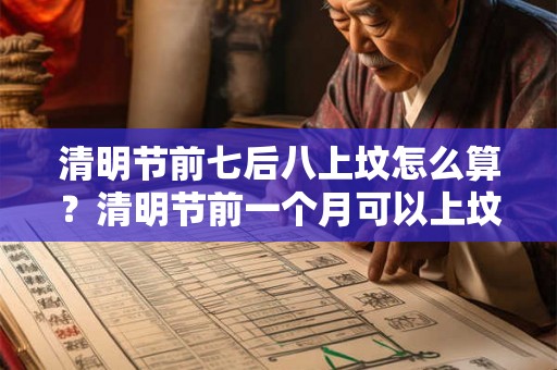 清明节前七后八上坟怎么算？清明节前一个月可以上坟吗？