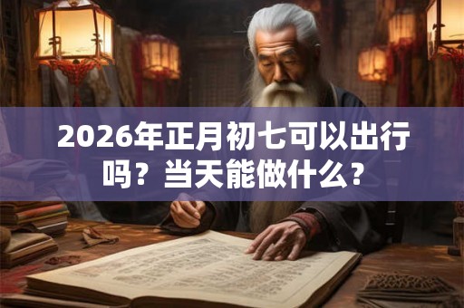 2026年正月初七可以出行吗?当天能做什么? 2026年正月初七可以出行吗?当天能做什么?