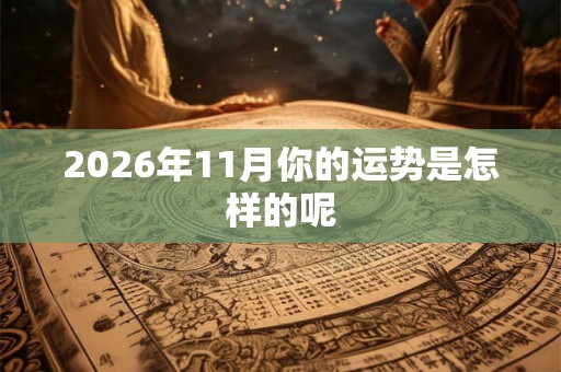 2026年11月你的运势是怎样的呢