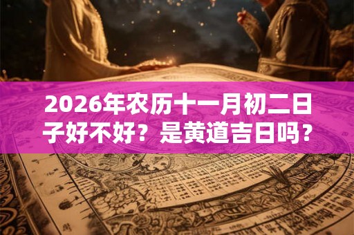 2026年农历十一月初二日子好不好？是黄道吉日吗？