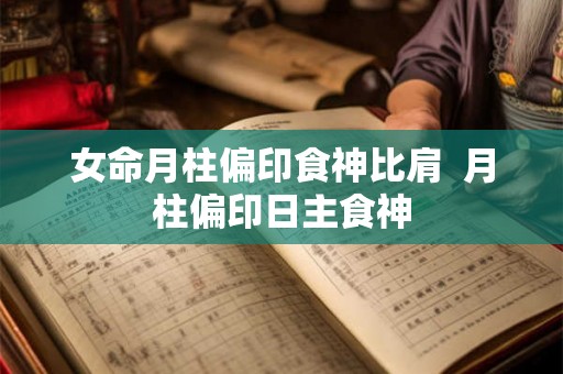 女命月柱偏印食神比肩  月柱偏印日主食神