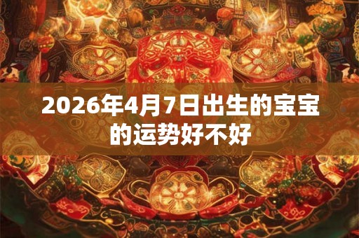 2026年4月7日出生的宝宝的运势好不好 2026年4月7日出生的宝宝的运势好不好