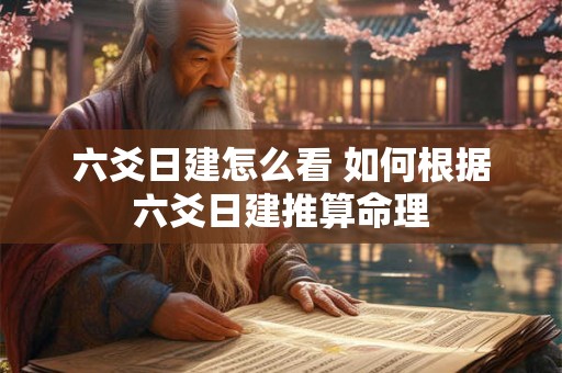 六爻日建怎么看 如何根据六爻日建推算命理 六爻日建怎么看 如何根据六爻日建推算命理