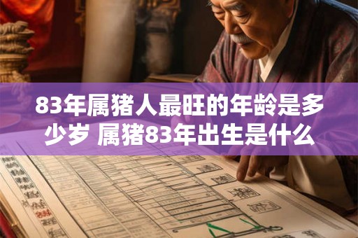 83年属猪人最旺的年龄是多少岁 属猪83年出生是什么命