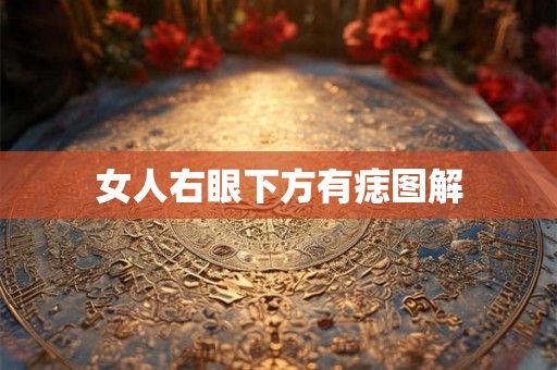女人右眼下方有痣图解
