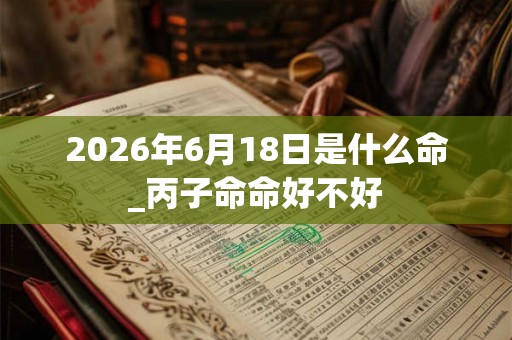 2026年6月18日是什么命_丙子命命好不好