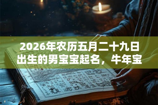 2026年农历五月二十九日出生的男宝宝起名,牛年宝宝起名大全 2026年农历五月二十九日出生的男宝宝起名,牛年宝宝起名大全