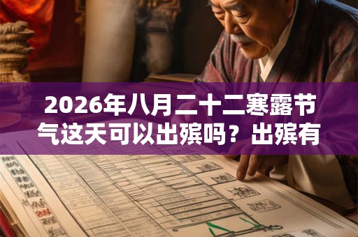 2026年八月二十二寒露节气这天可以出殡吗?出殡有什么注意事项? 2026年八月二十二寒露节气这天可以出殡吗?出殡有什么注意事项?