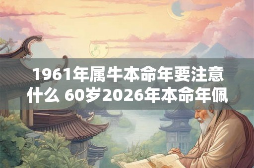 1961年属牛本命年要注意什么 60岁2026年本命年佩戴什么好 1961年属牛本命年要注意什么 60岁2026年本命年佩戴什么好