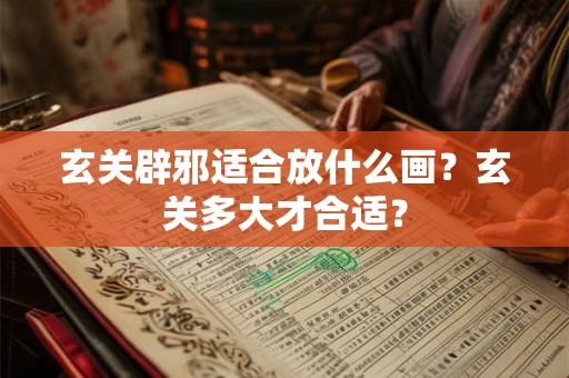 玄关辟邪适合放什么画？玄关多大才合适？