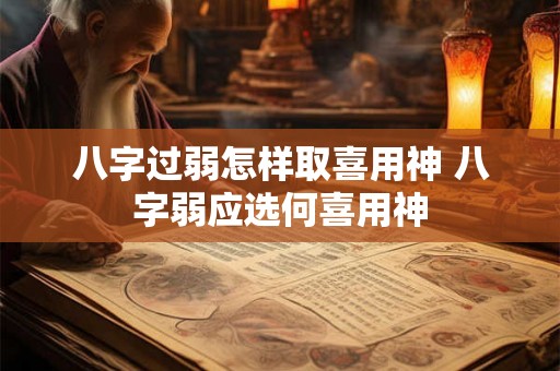 八字过弱怎样取喜用神 八字弱应选何喜用神 八字过弱怎样取喜用神 八字弱应选何喜用神