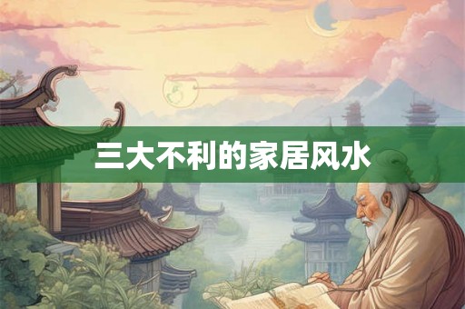 三大不利的家居风水