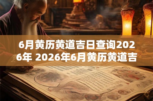 6月黄历黄道吉日查询2026年 2026年6月黄历黄道吉日查询 6月黄历黄道吉日查询2026年 2026年6月黄历黄道吉日查询