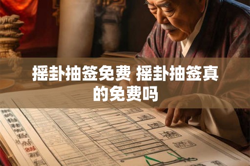 摇卦抽签免费 摇卦抽签真的免费吗 摇卦抽签免费 摇卦抽签真的免费吗