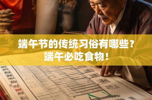 端午节的传统习俗有哪些?端午必吃食物! 端午节的传统习俗有哪些?端午必吃食物!