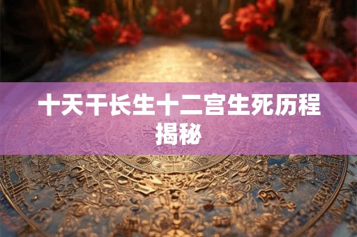 十天干长生十二宫生死历程揭秘 十天干长生十二宫生死历程揭秘
