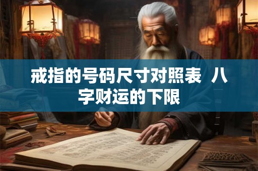 戒指的号码尺寸对照表 八字财运的下限 戒指的号码尺寸对照表 八字财运的下限
