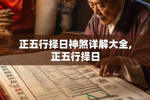 正五行择日神煞详解大全,正五行择日 正五行择日神煞详解大全,正五行择日