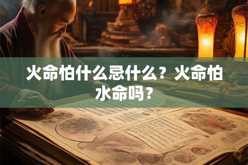 火命怕什么忌什么?火命怕水命吗? 火命怕什么忌什么?火命怕水命吗?