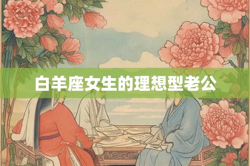 白羊座女生的理想型老公