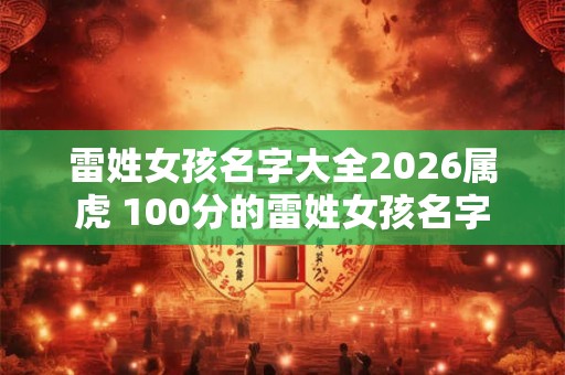 雷姓女孩名字大全2026属虎 100分的雷姓女孩名字