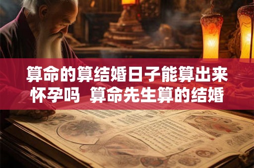 算命的算结婚日子能算出来怀孕吗 算命先生算的结婚日子能选择吗 算命的算结婚日子能算出来怀孕吗 算命先生算的结婚日子能选择吗