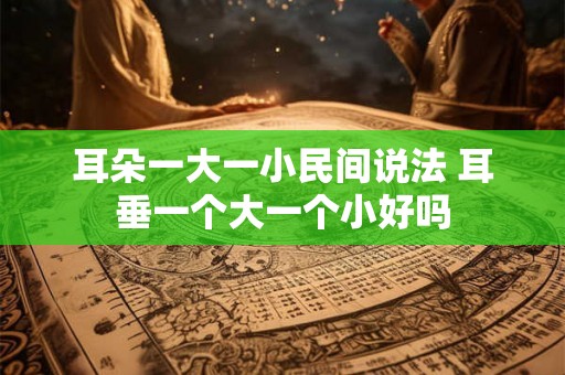 耳朵一大一小民间说法 耳垂一个大一个小好吗 耳朵一大一小民间说法 耳垂一个大一个小好吗