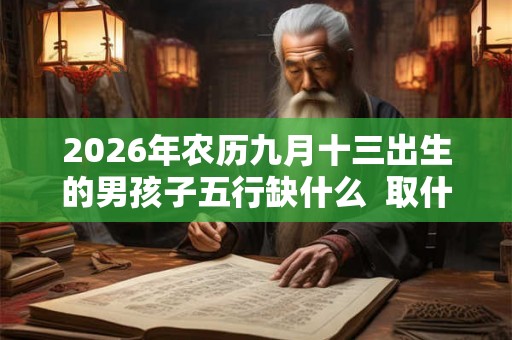 2026年农历九月十三出生的男孩子五行缺什么  取什么名字好