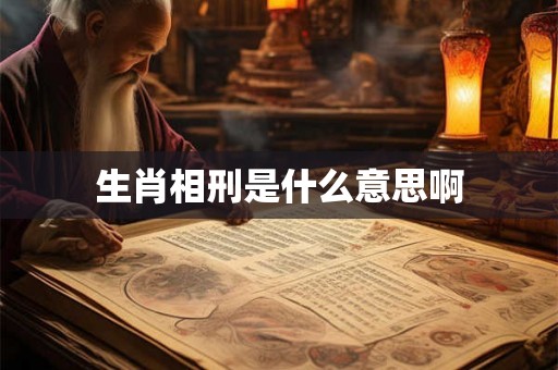 生肖相刑是什么意思啊