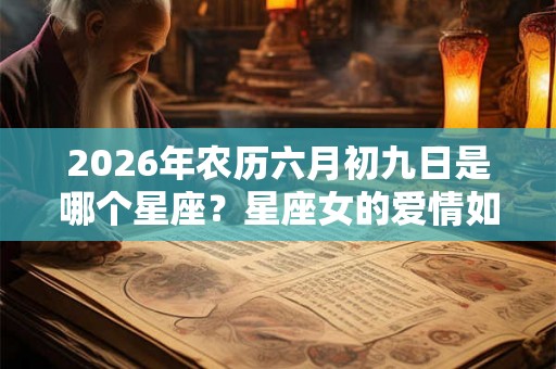 2026年农历六月初九日是哪个星座？星座女的爱情如何？