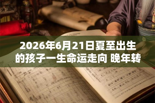 2026年6月21日夏至出生的孩子一生命运走向 晚年转好