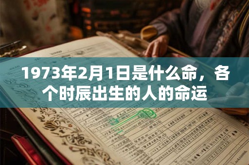 1973年2月1日是什么命，各个时辰出生的人的命运