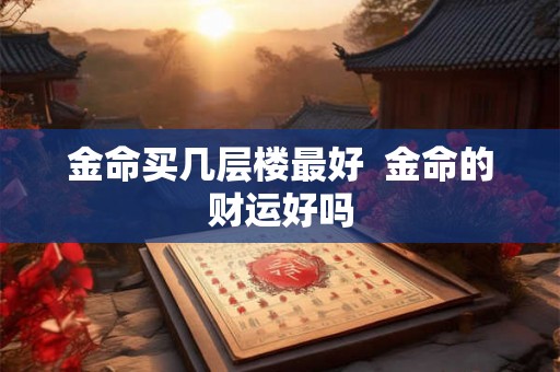 金命买几层楼最好  金命的财运好吗