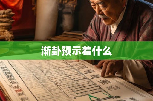 渐卦预示着什么 渐卦预示着什么