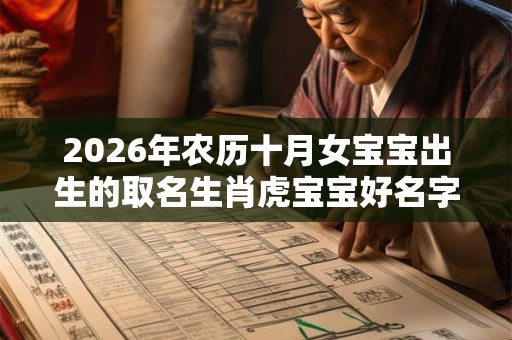 2026年农历十月女宝宝出生的取名生肖虎宝宝好名字