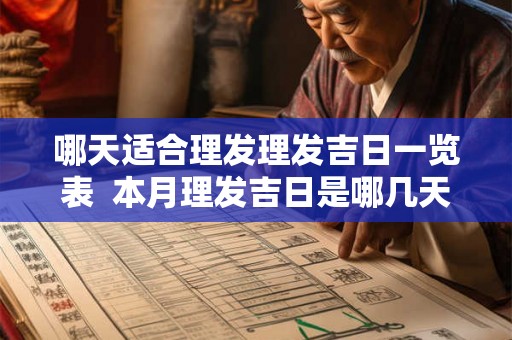 哪天适合理发理发吉日一览表 本月理发吉日是哪几天 哪天适合理发理发吉日一览表 本月理发吉日是哪几天