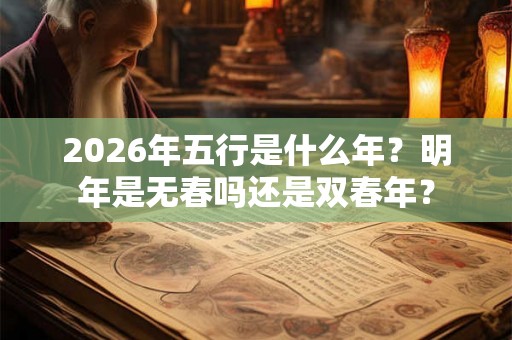 2026年五行是什么年？明年是无春吗还是双春年？