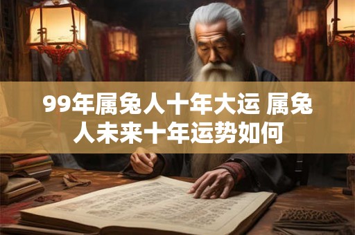 99年属兔人十年大运 属兔人未来十年运势如何