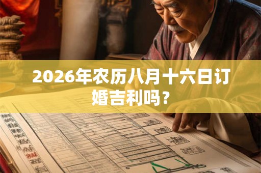 2026年农历八月十六日订婚吉利吗? 2026年农历八月十六日订婚吉利吗?