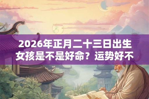 2026年正月二十三日出生女孩是不是好命？运势好不好？