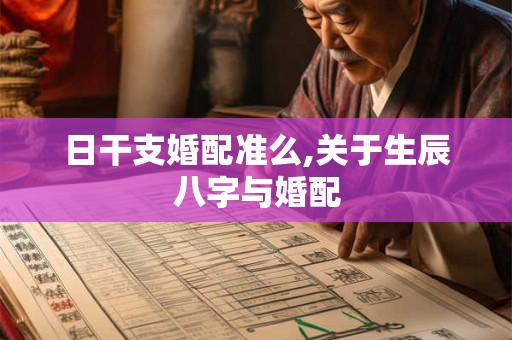 日干支婚配准么,关于生辰八字与婚配 日干支婚配准么,关于生辰八字与婚配