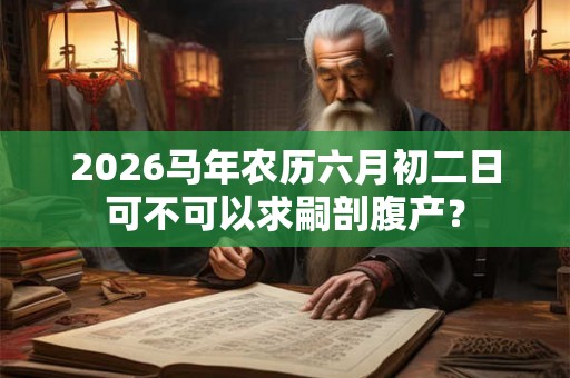 2026马年农历六月初二日可不可以求嗣剖腹产? 2026马年农历六月初二日可不可以求嗣剖腹产?