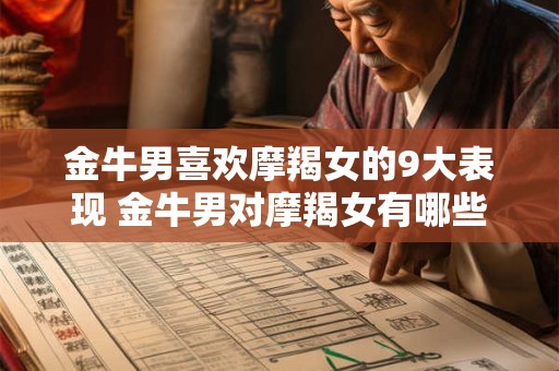金牛男喜欢摩羯女的9大表现 金牛男对摩羯女有哪些喜欢的表现