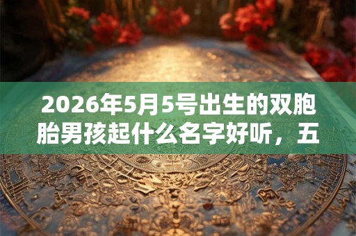 2026年5月5号出生的双胞胎男孩起什么名字好听,五行属什么 2026年5月5号出生的双胞胎男孩起什么名字好听,五行属什么