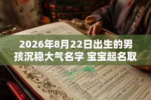 2026年8月22日出生的男孩沉稳大气名字 宝宝起名取名用字大全