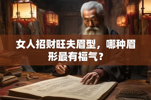 女人招财旺夫眉型,哪种眉形最有福气? 女人招财旺夫眉型,哪种眉形最有福气?