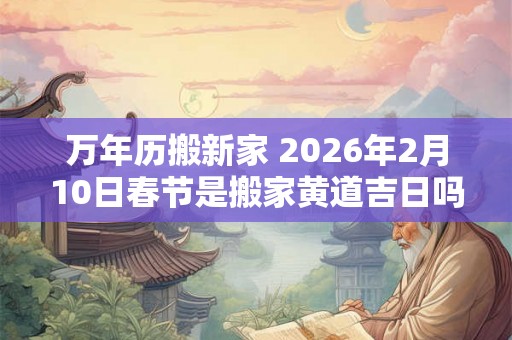 万年历搬新家 2026年2月10日春节是搬家黄道吉日吗 万年历搬新家 2026年2月10日春节是搬家黄道吉日吗